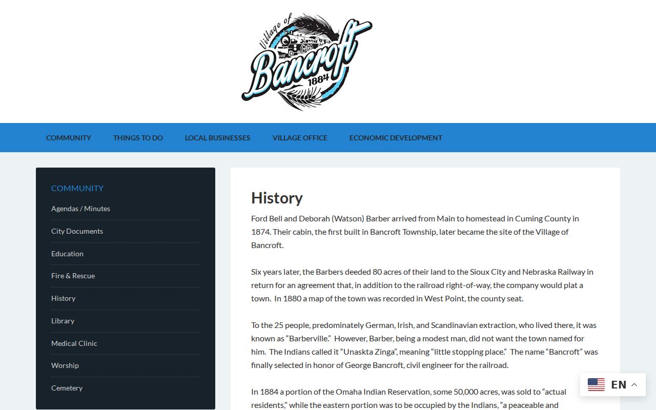 Bancroft court docket community history source