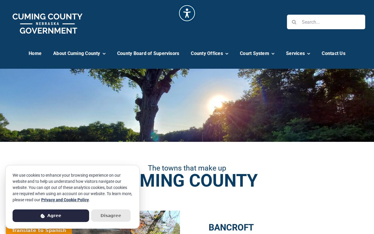 Beemer court docket Cuming County towns history page
