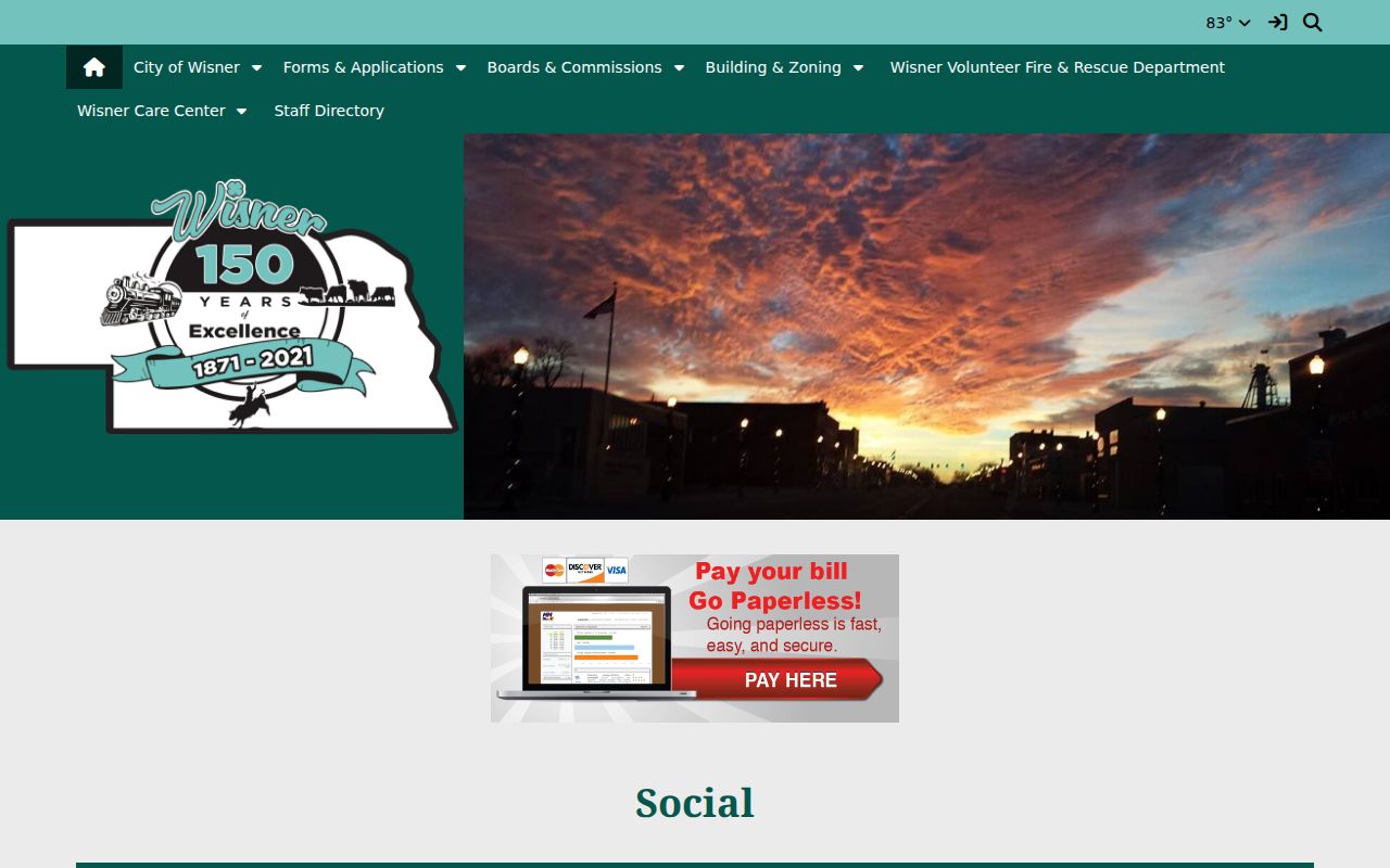 Wisner court docket city office contact page
